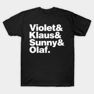 Violet, Klaus, Sunny, Olaf (Alternate) T-Shirt